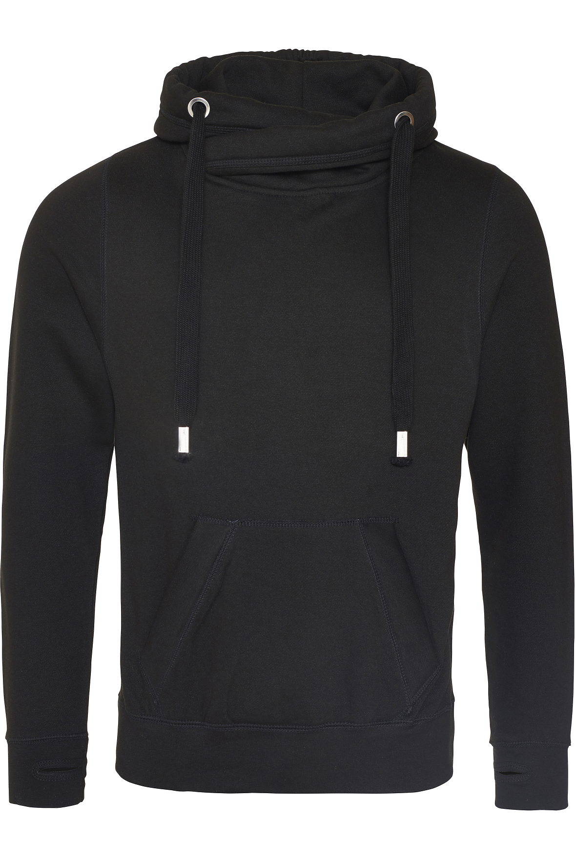 CROSS NECK HOODIE