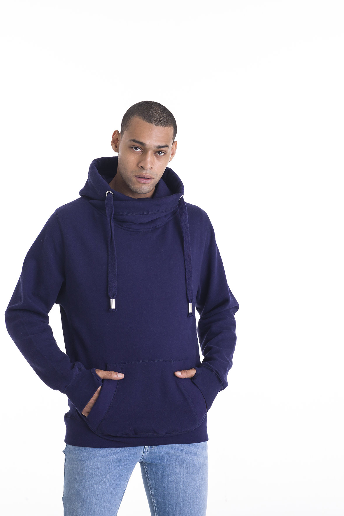 JHA021 - CROSS NECK HOODIE