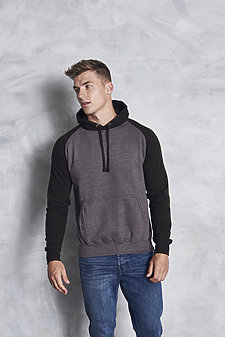 AWDis Just Hoods Baseball Hoodie AWDis Just Hoods Baseball Hoodie