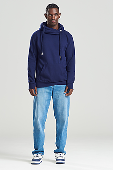 CROSS NECK HOODIE
