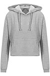 GIRLIE CROPPED HOODIE HEATHER GREY