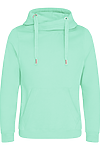 CROSS NECK HOODIE PEPPERMINT