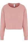 GIRLIE CROPPED SWEAT DUSTY PINK