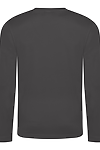 LONG SLEEVE COOL T CHARCOAL back