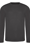 LONG SLEEVE COOL T CHARCOAL