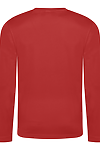 LONG SLEEVE COOL T FIRE RED back