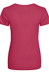 LADIES COOL T HOT PINK back