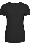 LADIES COOL T JET BLACK back