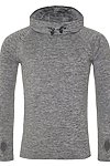 MENS COOL COWL NECK TOP GREY MELANGE