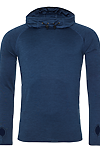 MENS COOL COWL NECK TOP NAVY MELANGE