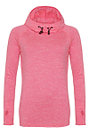 LADIES COOL COWL NECK TOP ELECTRIC PINK MELANGE