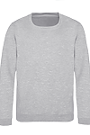 YOUTH COLLEGE SWEAT HEATHER GREY