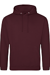 COLLEGE HOODIE BURGUNDY