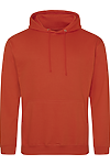 COLLEGE HOODIE BURNT ORANGE