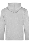 COLLEGE HOODIE HEATHER GREY Back