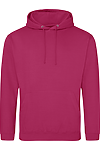 COLLEGE HOODIE HOT PINK