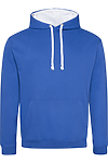 VARSITY CONTRAST HOODIE ROYAL BLUE/ARCTIC WHITE