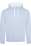 VARSITY CONTRAST HOODIE SKY BLUE/ARCTIC WHITE