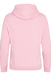 CROSS NECK HOODIE BABY PINK