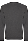 COLLEGE SWEAT CHARCOAL back