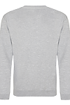 COLLEGE SWEAT HEATHER GREY back