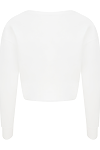 GIRLIE CROPPED SWEAT ARCTIC WHITE