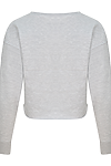 GIRLIE CROPPED SWEAT HEATHER GREY