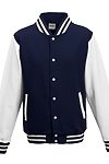 LETTERMAN JACKET OXFORD NAVY/WHITE