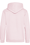 YOUTH COLLEGE HOODIE BABY PINK back
