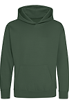 YOUTH COLLEGE HOODIE BOTTLE GREEN