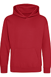 YOUTH COLLEGE HOODIE FIRE RED