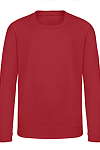 YOUTH COLLEGE SWEAT FIRE RED