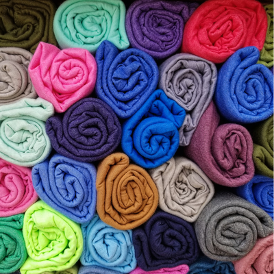 Colorful Fabric Rolls