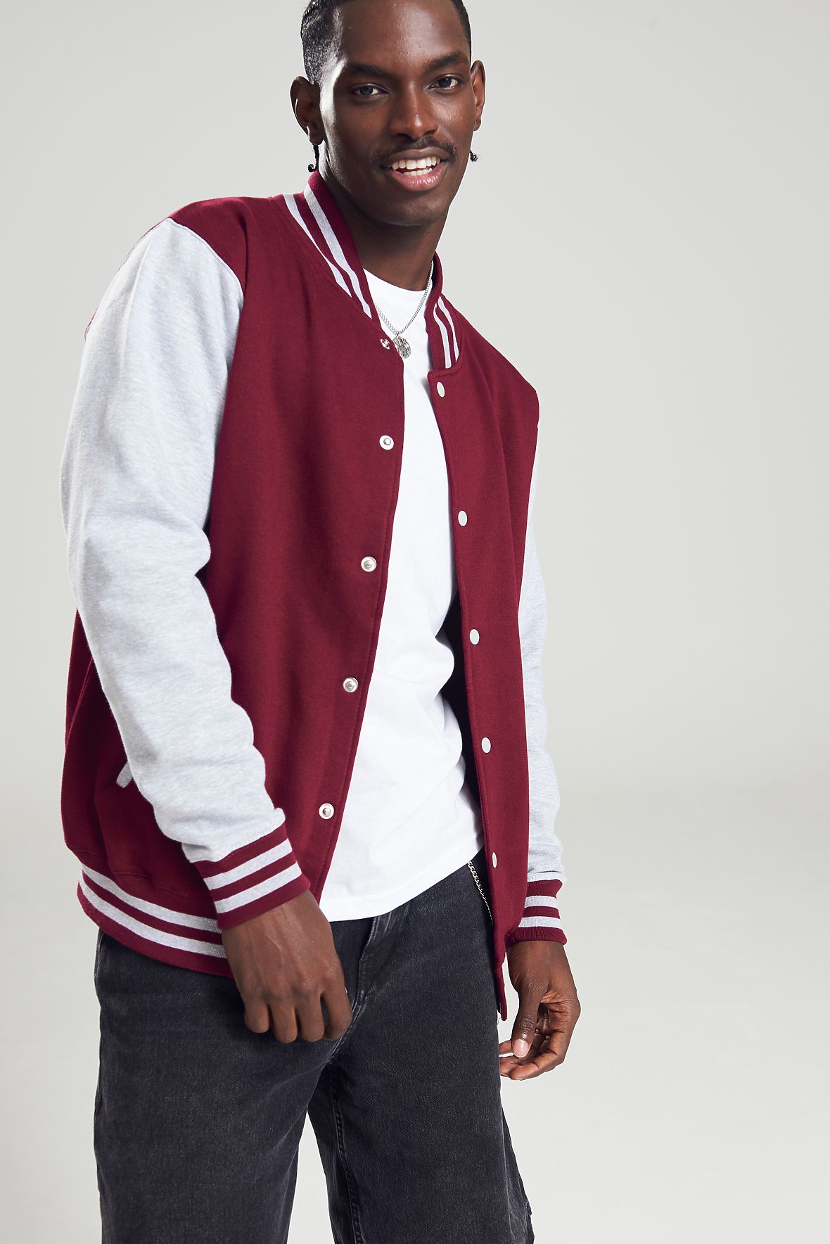 極美品　ADEAM　Varsity Jacket　42595　ネイビー　S Overlay Logo Satin Varsity Jacket – Aimé Leon Dore