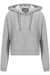 WOMEN'S CROPPED HOODIE HEATHER GREY