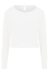 WOMEN'S CROPPED SWEAT ARCTIC WHITE