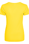 LADIES COOL T SUN YELLOW back