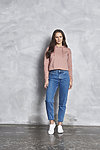 WOMEN'S CROPPED HOODIE DUSTY PINK