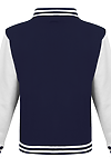 LETTERMAN JACKET OXFORD NAVY/WHITE back